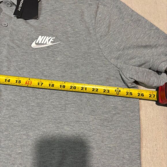 NWT Nike Men's Sportswear Matchup Jersey Grey Polo Shirt Standard Fit Sz 2XL XXL - Picture 5 of 6